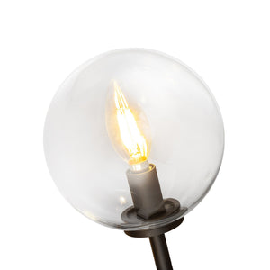 Mercer 18" One-Light Wall/Vanity Light, Matte Black/Clear Glass