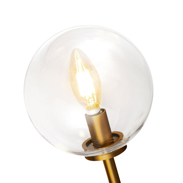 Mercer 22" Two-Light Wall/Vanity Light, Aged Gold/Clear Glass