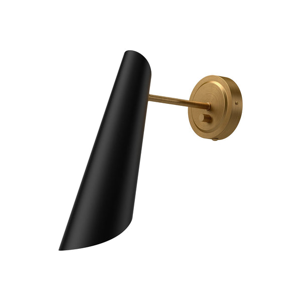 Archer 7" One-Light Wall/Vanity Light, Aged Gold/Matte Black