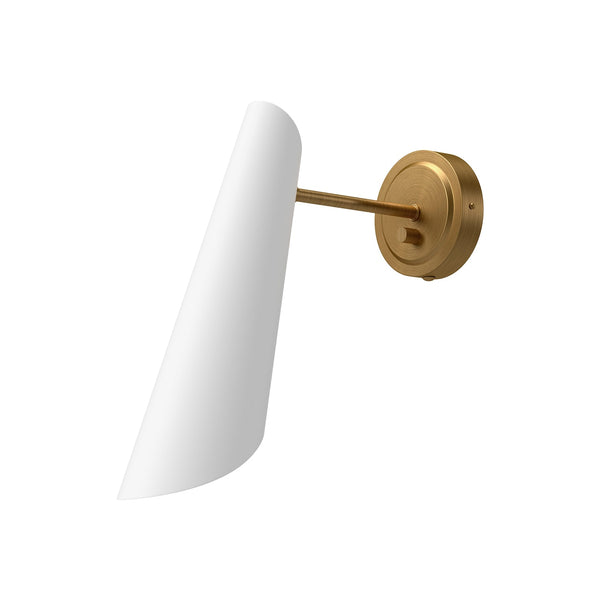 Archer 7" One-Light Wall/Vanity Light, Aged Gold/White