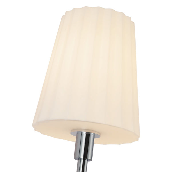 Lydian 6" One-Light Wall/Vanity Light, Chrome/Opal Matte Glass