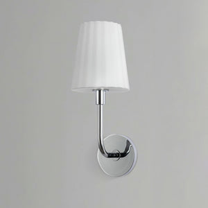 Lydian 6" One-Light Wall/Vanity Light, Chrome/Opal Matte Glass