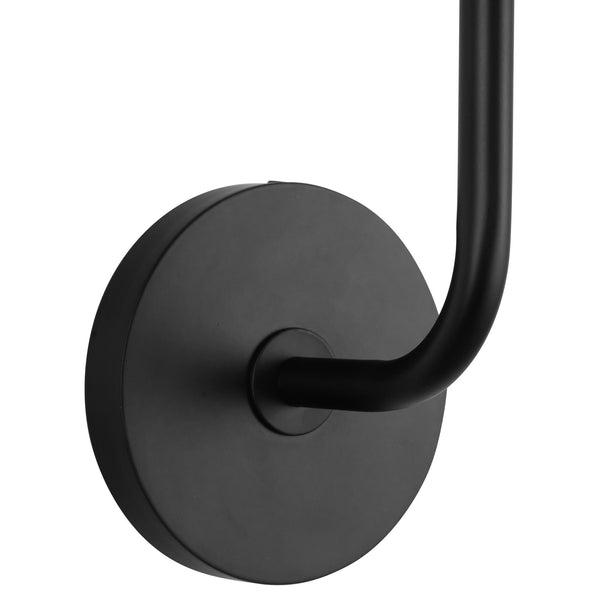 Lydian 6" One-Light Wall/Vanity Light, Matte Black/Opal Matte Glass