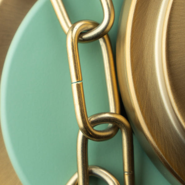 Arlo 16.25" Two Light Flush Mount, Vibrant Gold with Green