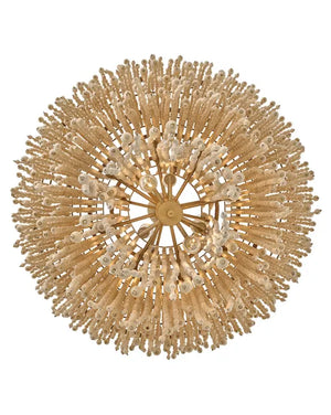 Freya 36" Seventeen Light Chandelier, Burnished Gold