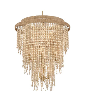 Freya 28" Thirteen Light Chandelier, Burnished Gold