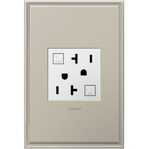 adorne® AGFTR2202W4 Tamper-Resistant 20A Duplex Self-Test GFCI Receptacles, White