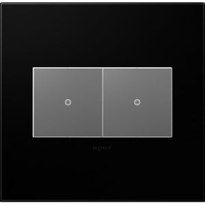 adorne® AWP2GNK4 Black Ink Two-Gang Screwless Wall Plate