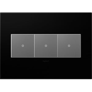 adorne® AWP3GNK4 Black Ink Three-Gang Screwless Wall Plate