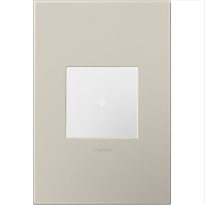 adorne® AWP1G2GG4 Greige One-Gang Screwless Wall Plate with Microban®