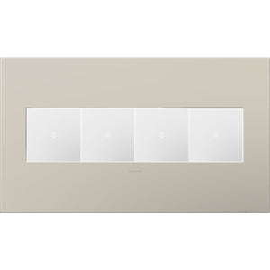 adorne® AWP4GGG4 Greige Four-Gang Screwless Wall Plate