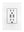 adorne® ARTRUSB153W4 Dual-USB Outlet , White