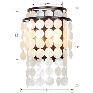 Brigitta 9'' Two Light Wall Sconce, Dark Bronze - Alternate Product Image 3.jpg