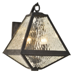 Glain 16.75'' Two Light Outdoor Wall Sconce, Black Water - Alternate Product Image 2.jpg