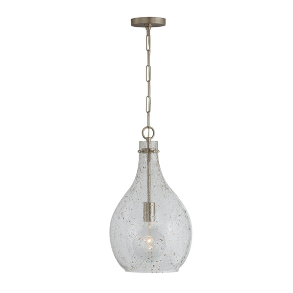 Norwood 12" One Light Pendant, Brushed Nickel