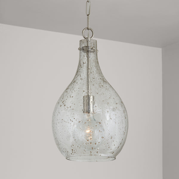 Norwood 12" One Light Pendant, Brushed Nickel
