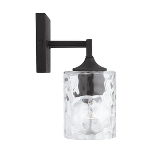 Odell 13.5" Two Light Vanity, Black Iron