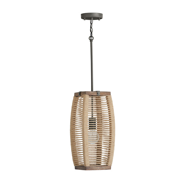 Jake 8.5'' One Light Pendant, Grey Wash and Iron - Alternate Product Image 2.jpg