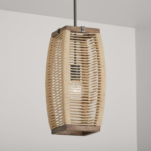 Jake 8.5'' One Light Pendant, Grey Wash and Iron Alt 4.jpg