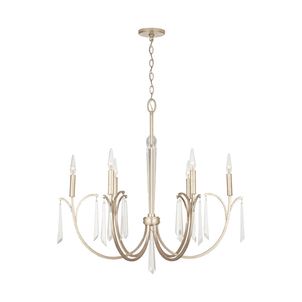 Willa 33.5'' Six Light Chandelier, Gold - Alternate Product Image 2.jpg