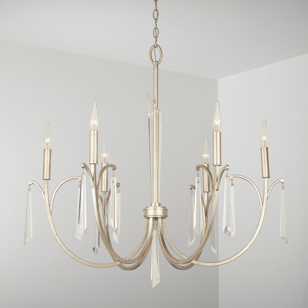 Willa 33.5'' Six Light Chandelier, Gold - Alternate Product Image 3.jpg