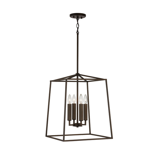 Morgan 16" Four Light Foyer, Oil Rubbed Bronze