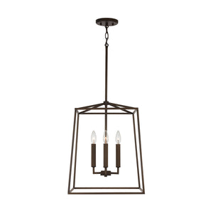 Morgan 16" Four Light Foyer, Oil Rubbed Bronze