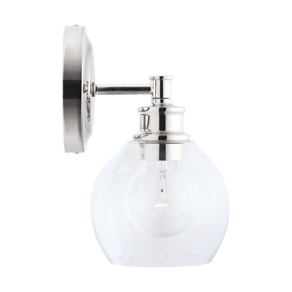 Lee 5.75" One Light Wall Sconce, Polished Nickel