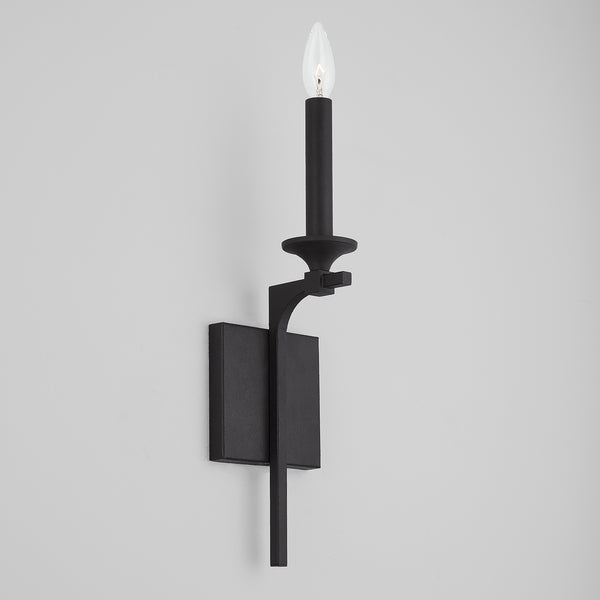 Odell 5" One Light Wall Sconce, Black Iron