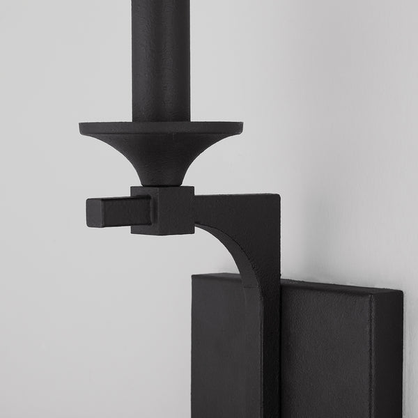 Odell 5" One Light Wall Sconce, Black Iron