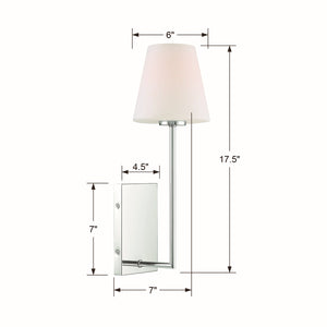 Lennon 6'' One Light Wall Sconce, Polished Chrome Alt 4.jpg