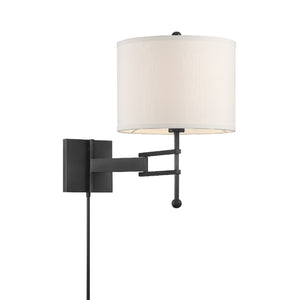 Marion 12.5'' One Light Wall Sconce, Matte Black - Alternate Product Image 1.jpg