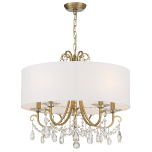 Ophelia 24'' Five Light Chandelier, Gold Clear Hand Cut Crystal - Alternate Product Image 1.jpg