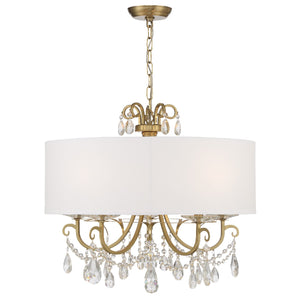 Ophelia 24'' Five Light Chandelier, Gold Clear Hand Cut Crystal - Alternate Product Image 2.jpg