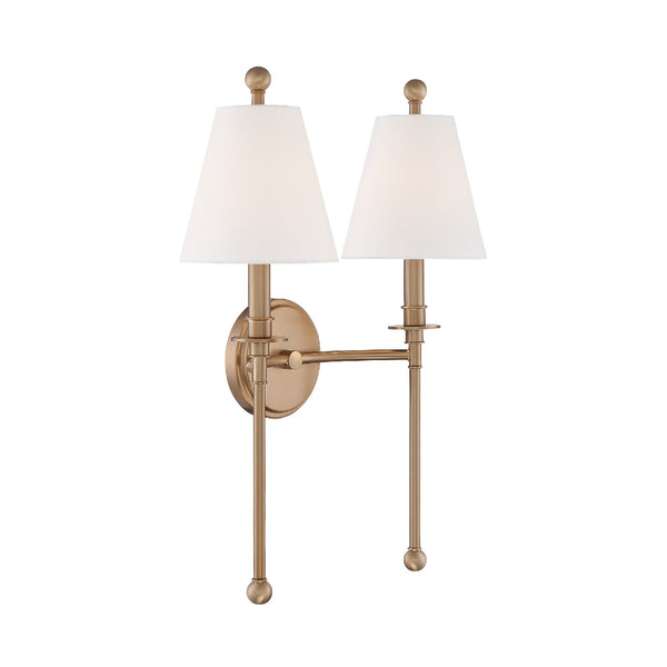 Rivoli 15'' Two Light Wall Sconce, Aged Brass - Alternate Product Image 2.jpg
