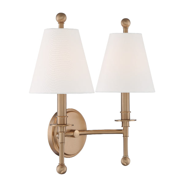 Rivoli 15'' Two Light Wall Sconce, Aged Brass - Alternate Product Image 3.jpg