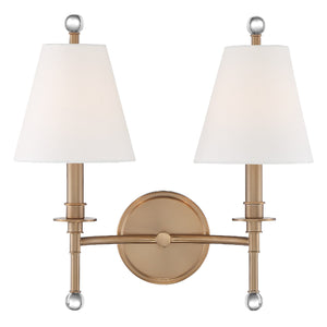 Rivoli 15'' Two Light Wall Sconce, Aged Brass Alt 5.jpg
