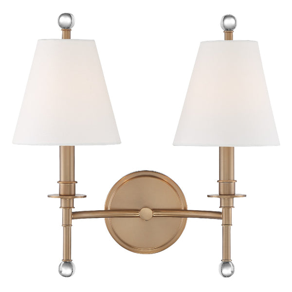 Rivoli 15'' Two Light Wall Sconce, Aged Brass Alt 5.jpg