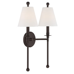 Rivoli 15'' Two Light Wall Sconce, Dark Bronze - Alternate Product Image 1.jpg