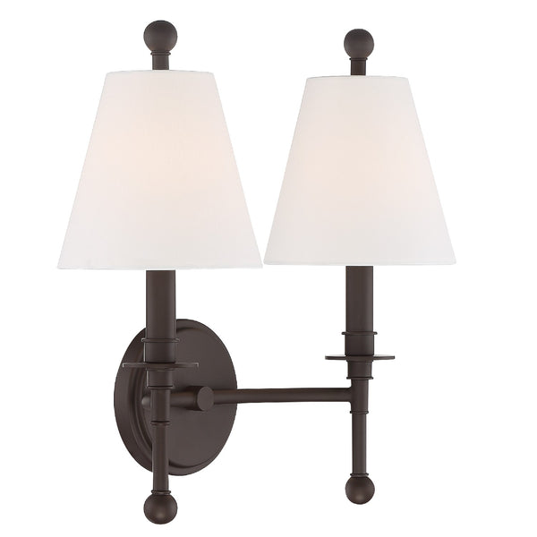 Rivoli 15'' Two Light Wall Sconce, Dark Bronze - Alternate Product Image 2.jpg