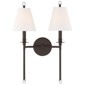 Rivoli 15'' Two Light Wall Sconce, Dark Bronze - Alternate Product Image 3.jpg