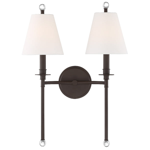Rivoli 15'' Two Light Wall Sconce, Dark Bronze - Alternate Product Image 3.jpg