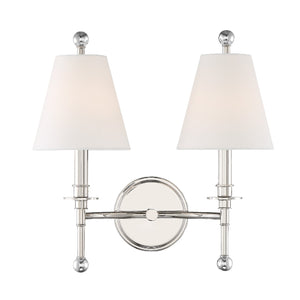 Rivoli 15'' Two Light Wall Sconce, Polished Nickel - Alternate Product Image 1.jpg