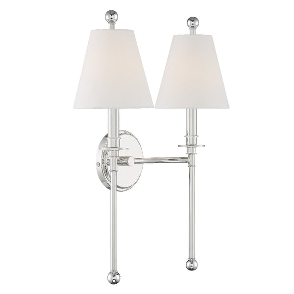 Rivoli 15'' Two Light Wall Sconce, Polished Nickel - Alternate Product Image 2.jpg
