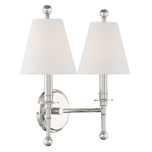 Rivoli 15'' Two Light Wall Sconce, Polished Nickel - Alternate Product Image 3.jpg