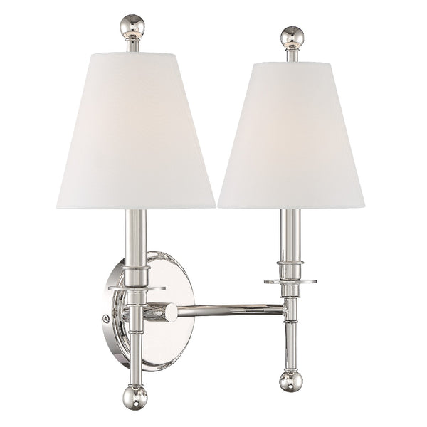 Rivoli 15'' Two Light Wall Sconce, Polished Nickel - Alternate Product Image 3.jpg