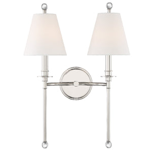 Rivoli 15'' Two Light Wall Sconce, Polished Nickel Alt 4.jpg