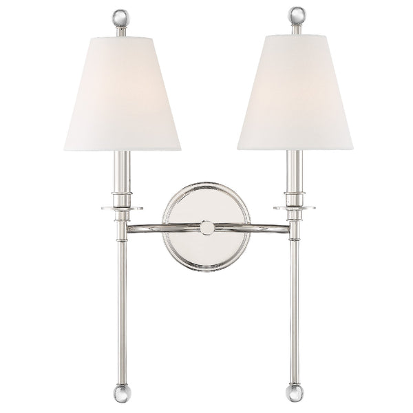 Rivoli 15'' Two Light Wall Sconce, Polished Nickel Alt 4.jpg