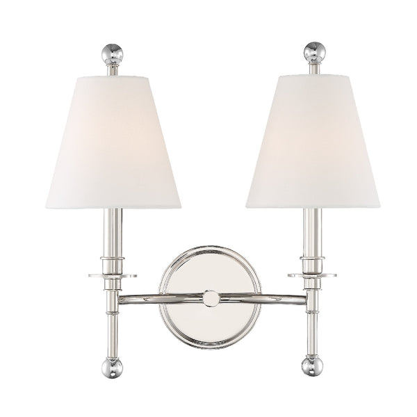 Rivoli 15'' Two Light Wall Sconce, Polished Nickel Alt 5.jpg