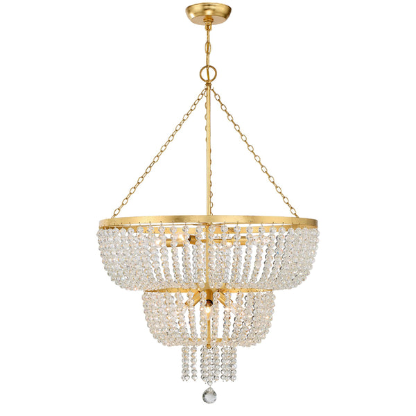 Kylie 24.75'' Eight Light Chandelier, Antique Gold - Alternate Product Image 1.jpg